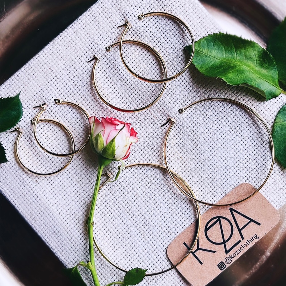 Stainless Steel Hoop Earrings